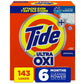 Tide + Ultra Oxi Powder Laundry Detergent, Original, 143 loads, 225 oz.