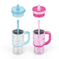 Ello Oasis 14oz Stainless Steel Kids Tumbler with Handle, 100% Leakproof, 2-Pack