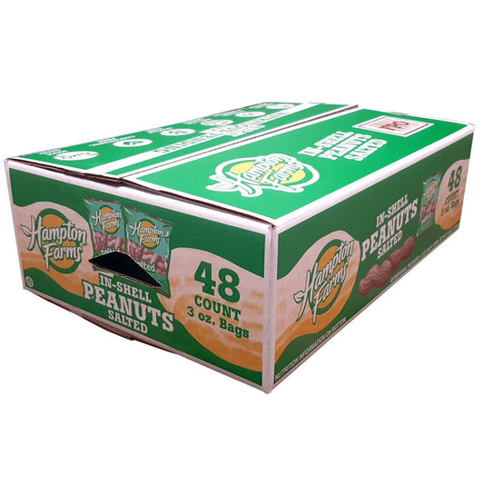 Hampton Farms In-Shell Peanuts, 3 oz., 48 ct.