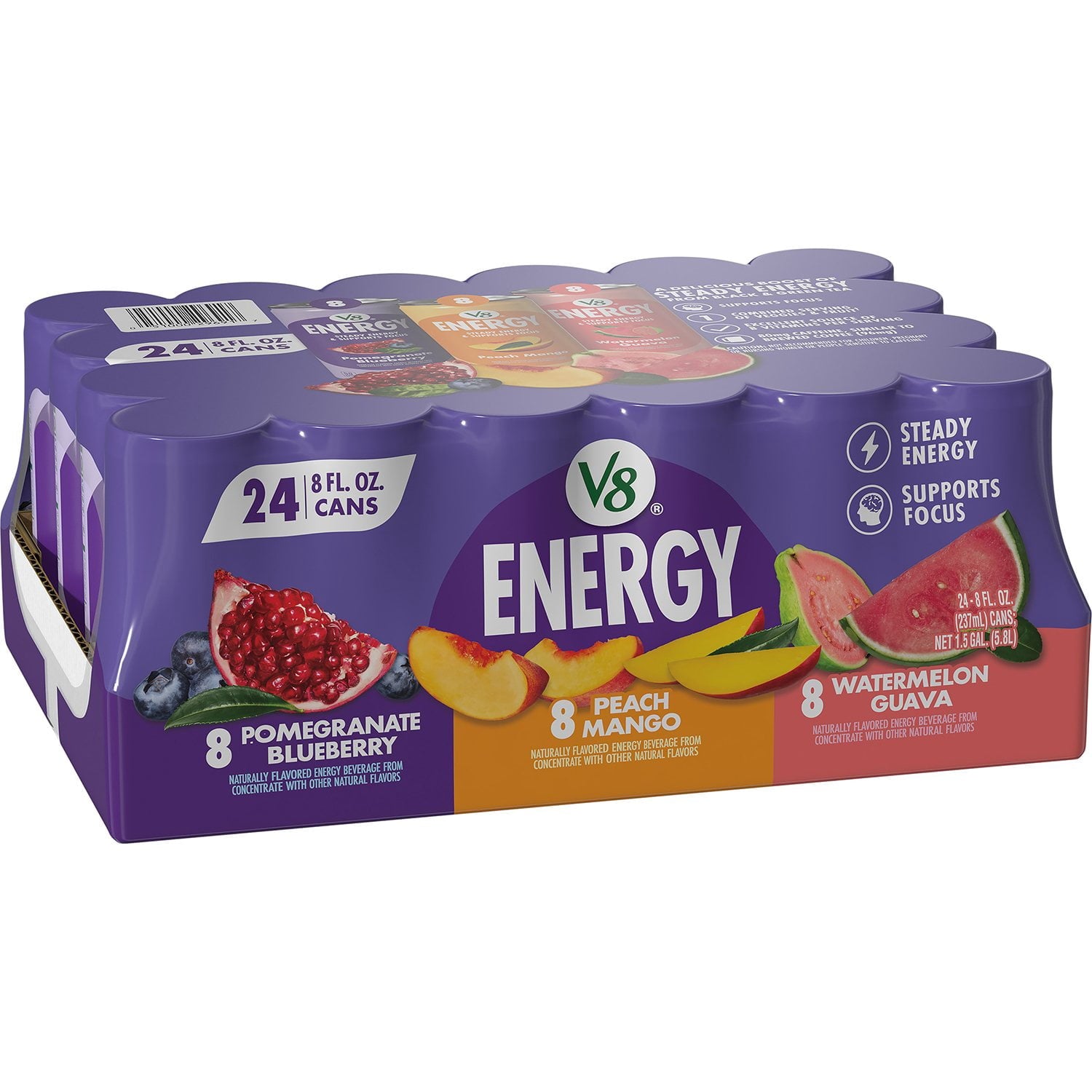 V8 Energy Drinks Variety Pack, 8 fl. oz., 24 pk.