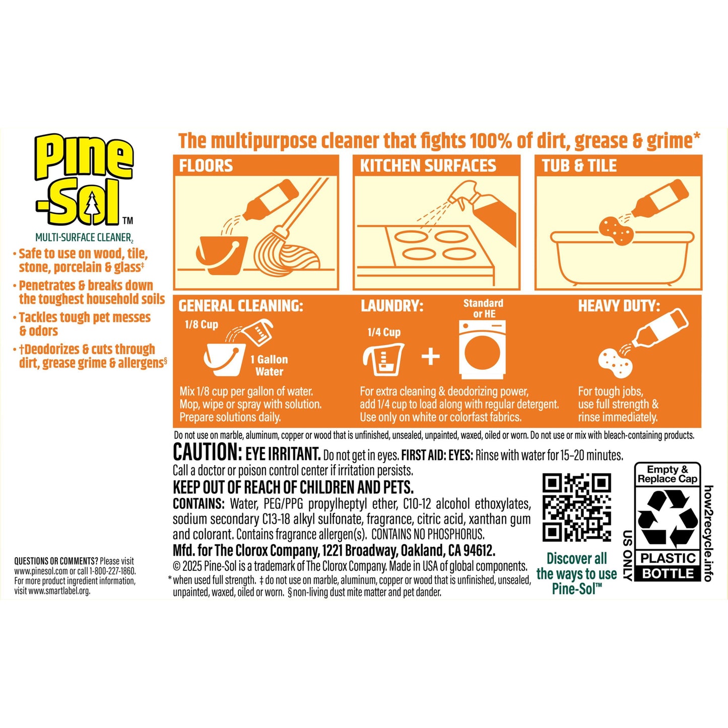 Pine-Sol Multi-Surface Cleaner, Lemon Scent, 2 ct., 120 fl. oz.