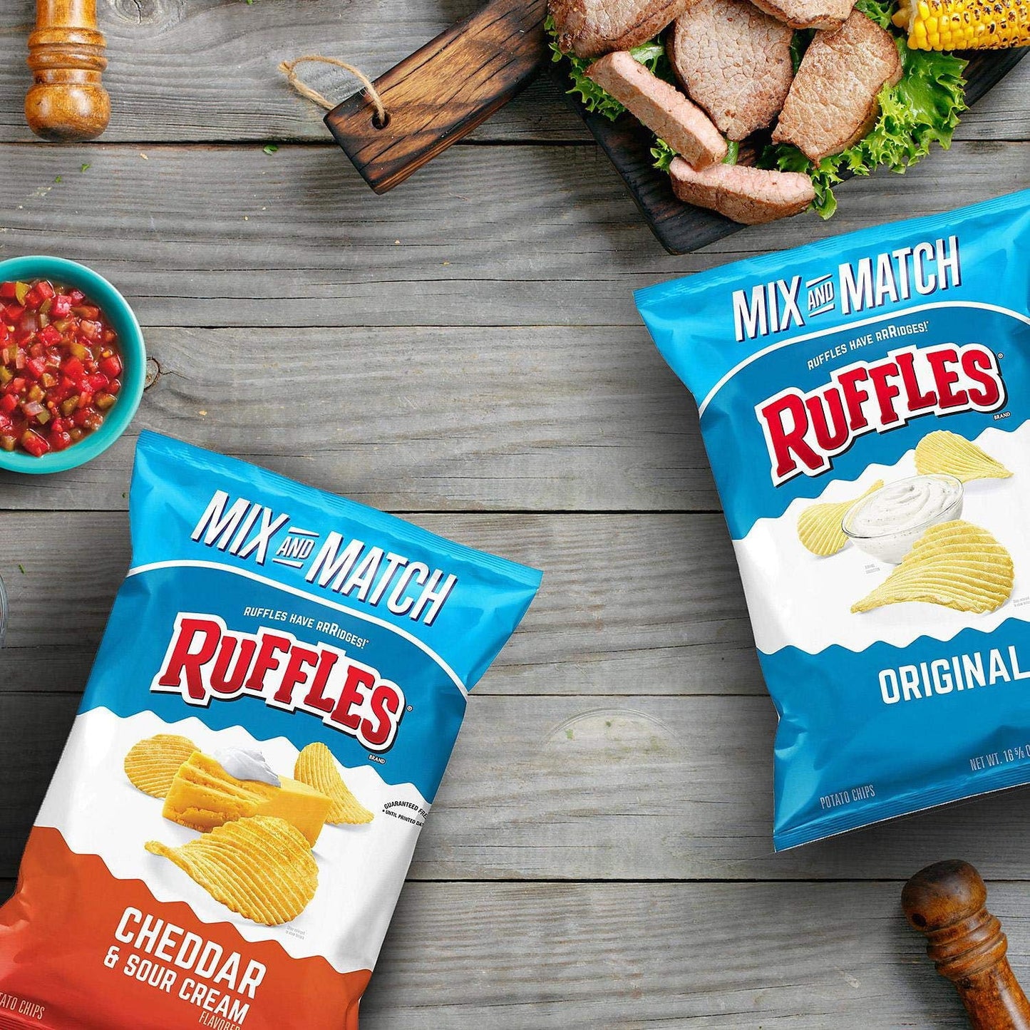 Ruffles Cheddar & Sour Cream Potato Chips, 15.125 oz.