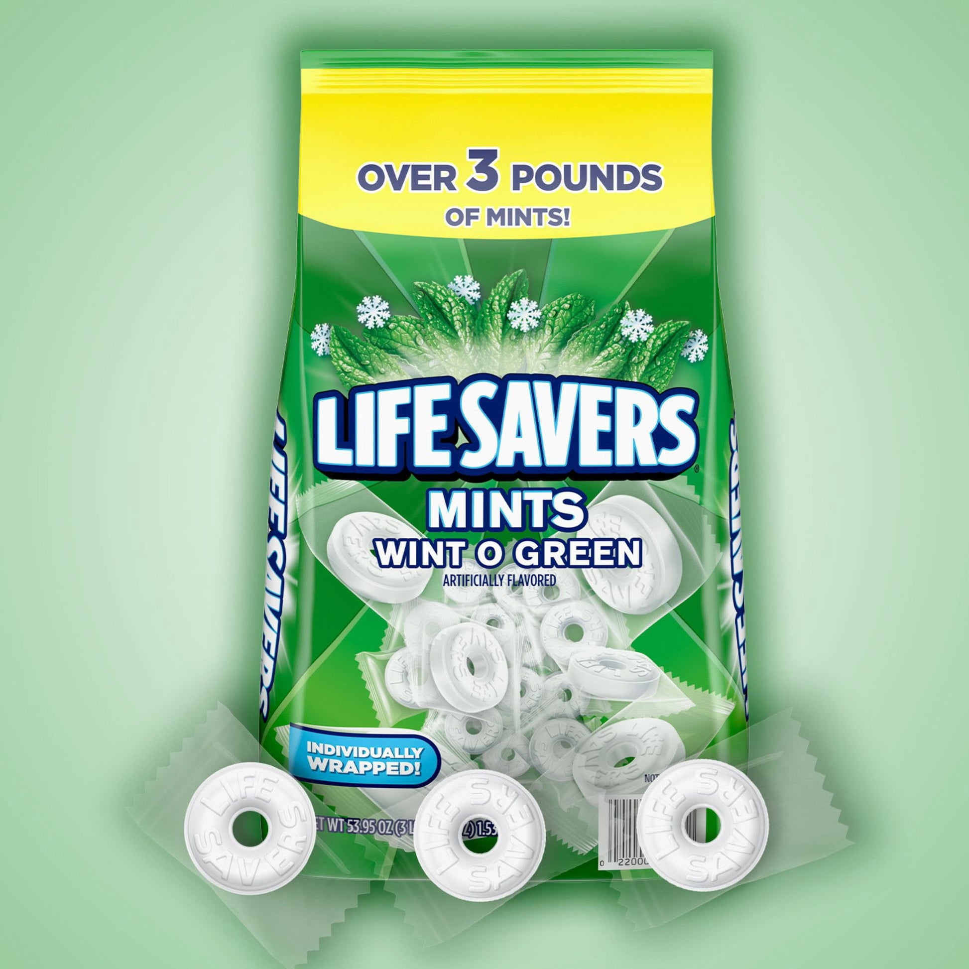 Life Savers Wint-O-Green Mints Hard Candy, 3 lbs.