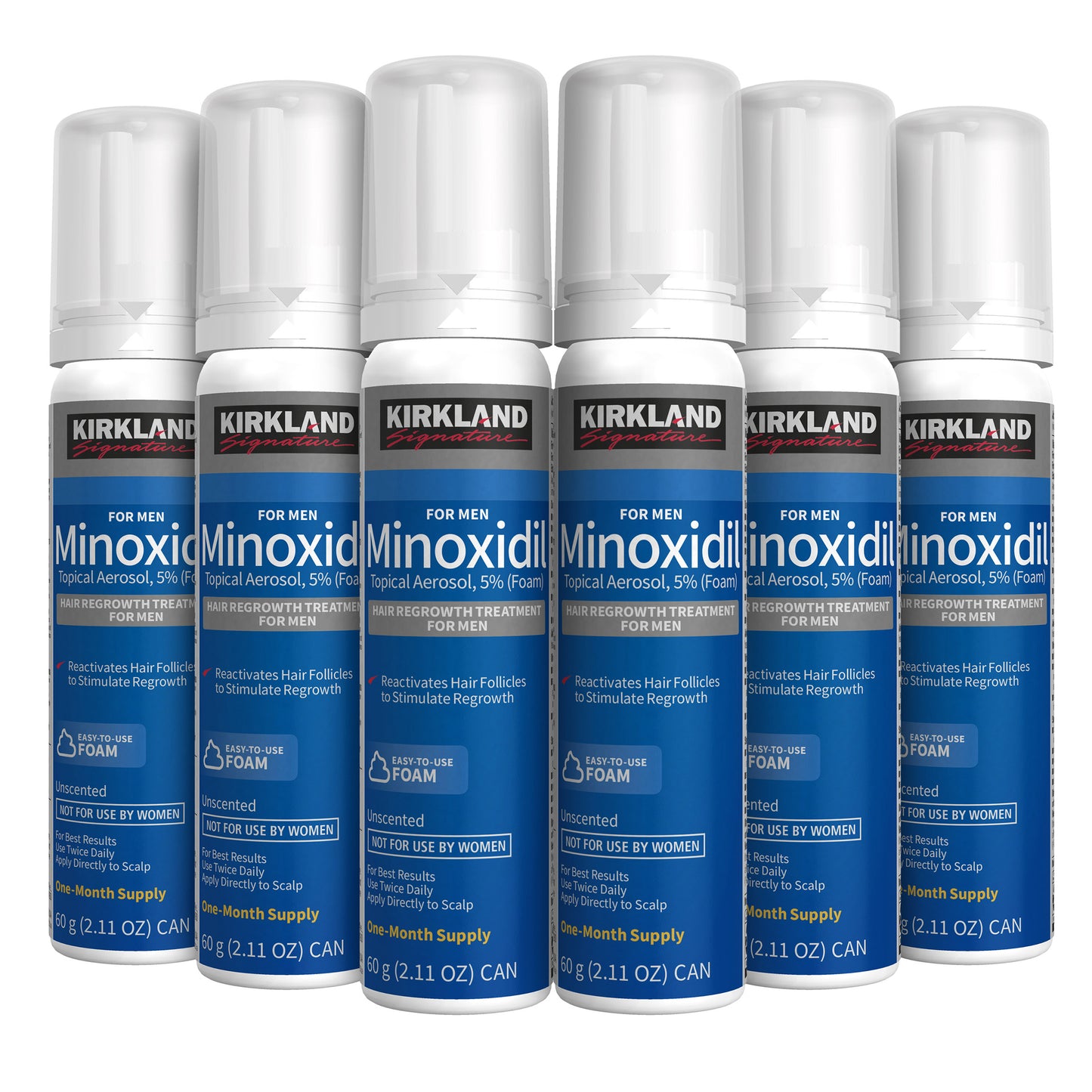 KIRKLAND SIGNATURE 5% MINOXIDIL FOAM FOR MEN 6-MO SUPPLY