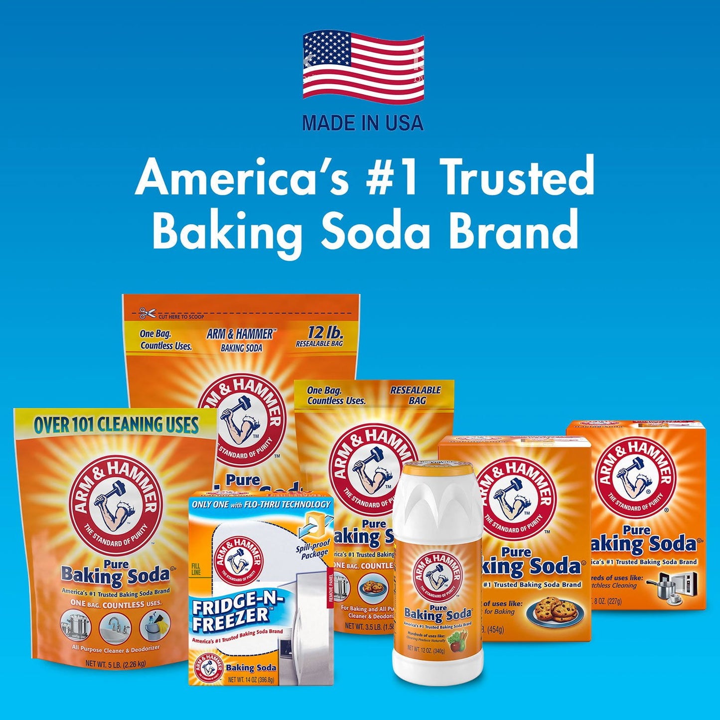 Arm & Hammer Pure Baking Soda, 13.5 lbs.