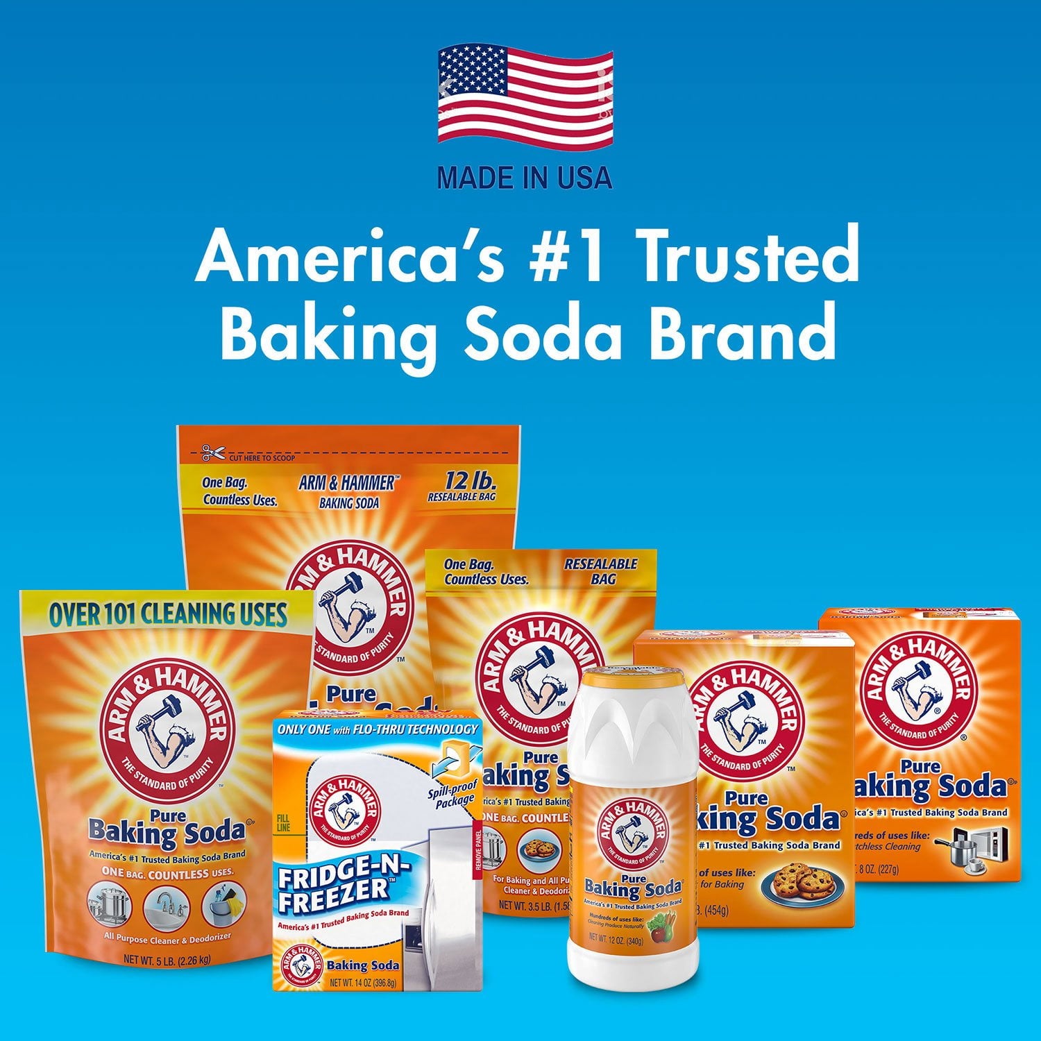Arm & Hammer Pure Baking Soda, 13.5 lbs.