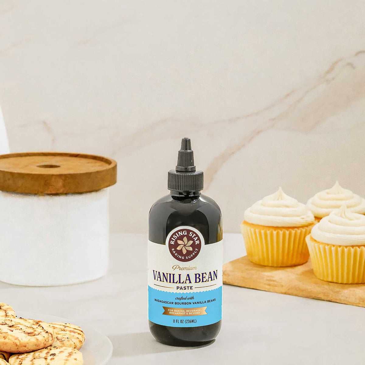 Rising Star Baking Supply Vanilla Bean Paste, 8 fl. oz.
