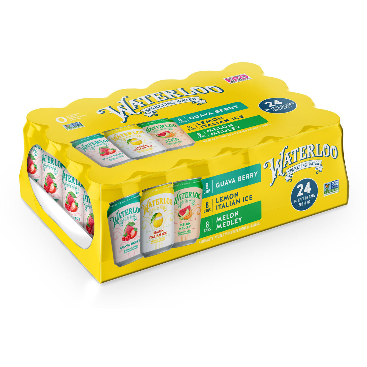 Waterloo Sparkling Water Variety Pack, 12 fl. oz., 24 pk.