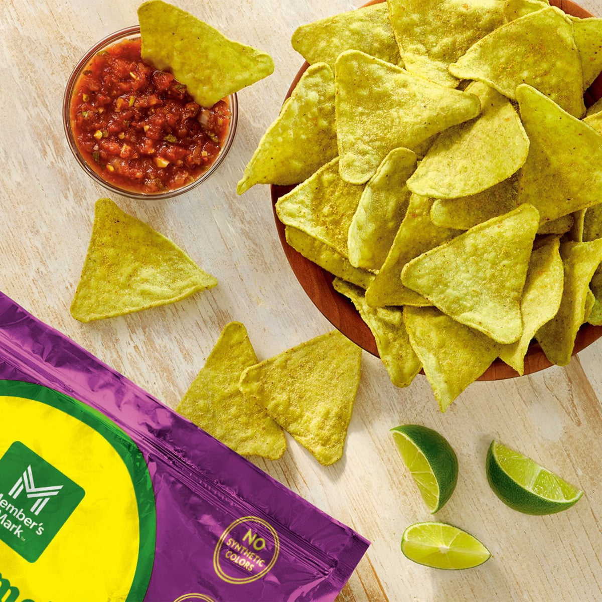 Member's Mark Guacamole Flavored Tortilla Chips, 18 oz.