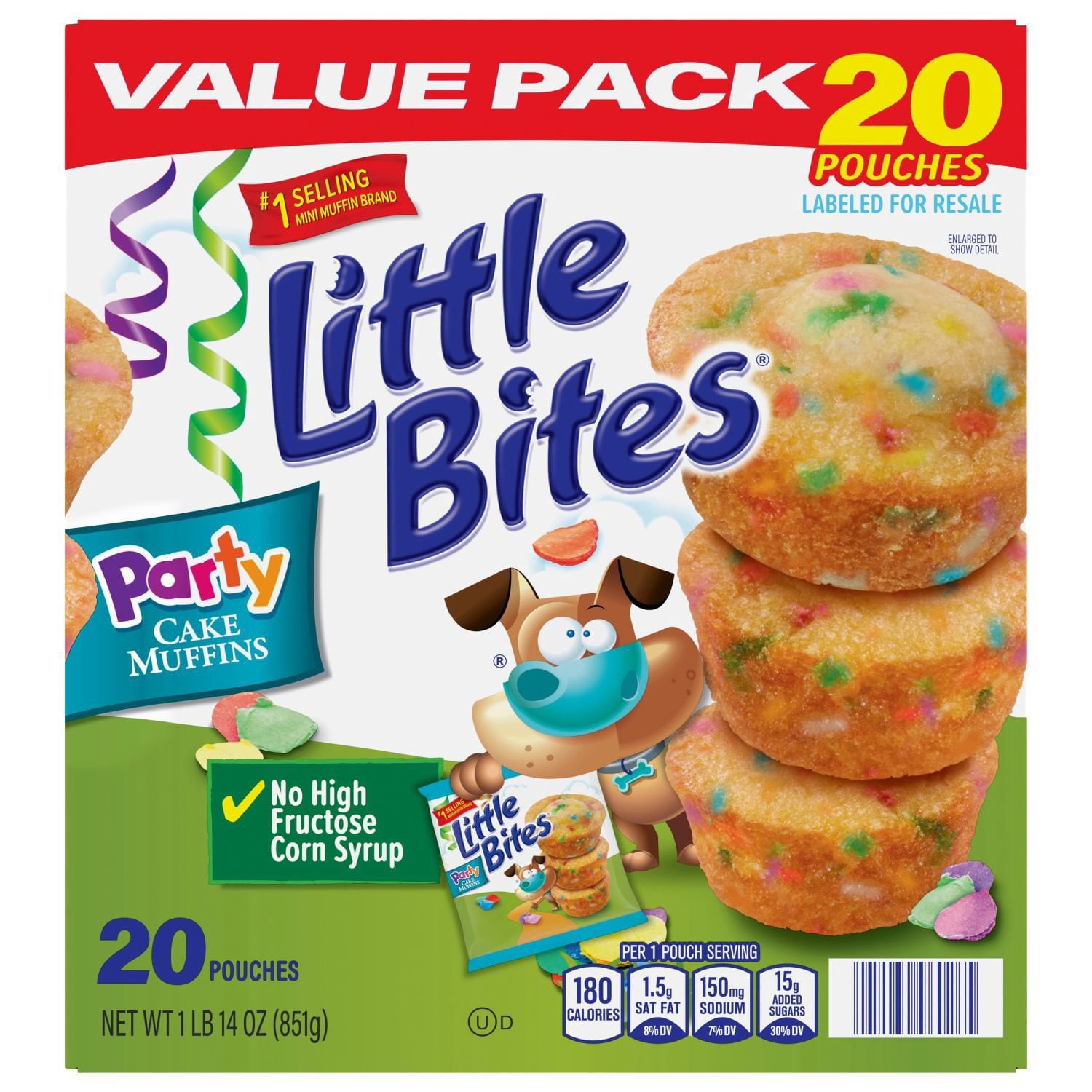 Entenmann's Little Bites Party Cake Muffins, 1.5 oz., 20 pk.
