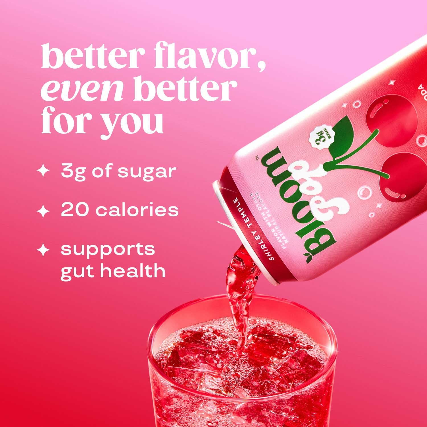 Bloom Pop Prebiotic Soda Variety Pack, 12 fl. oz., 15 pk.