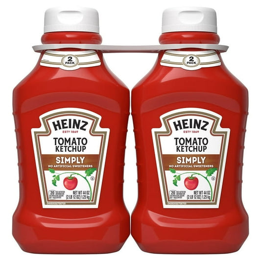 Heinz Simply Tomato Ketchup, 44 oz., 2 pk.