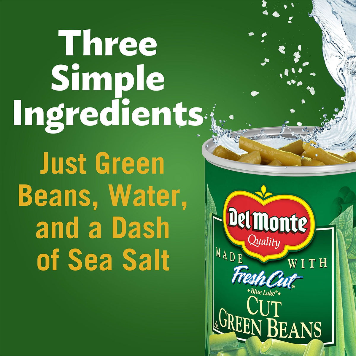 Del Monte Cut Green Beans, 14.5 oz., 8 pk.