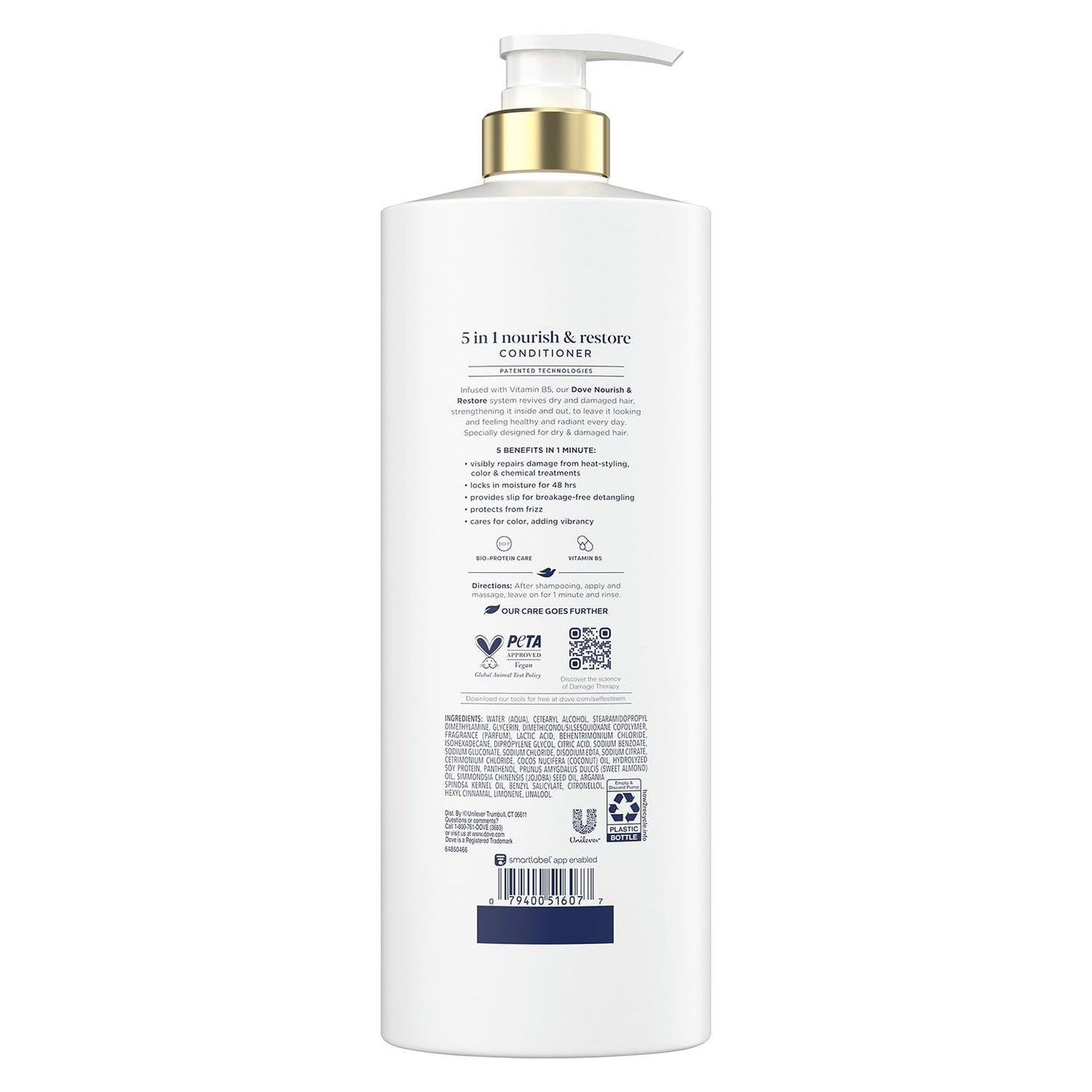 Dove Nourish & Restore 5-in-1 Conditioner, 33.8 fl. oz.