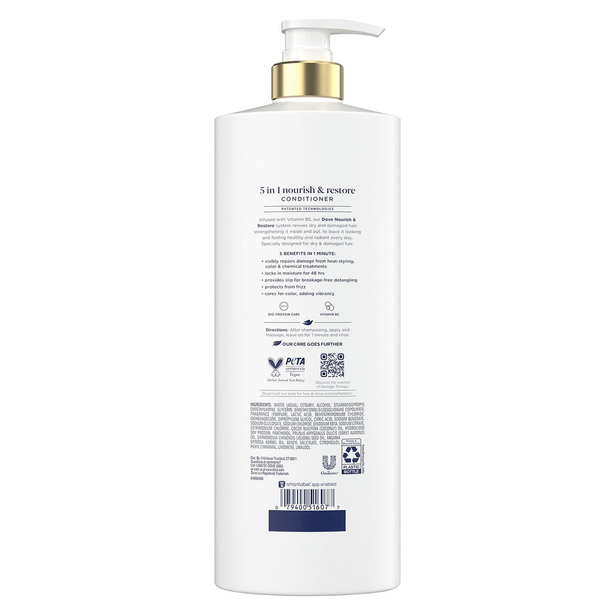 Dove Nourish & Restore 5-in-1 Conditioner, 33.8 fl. oz.