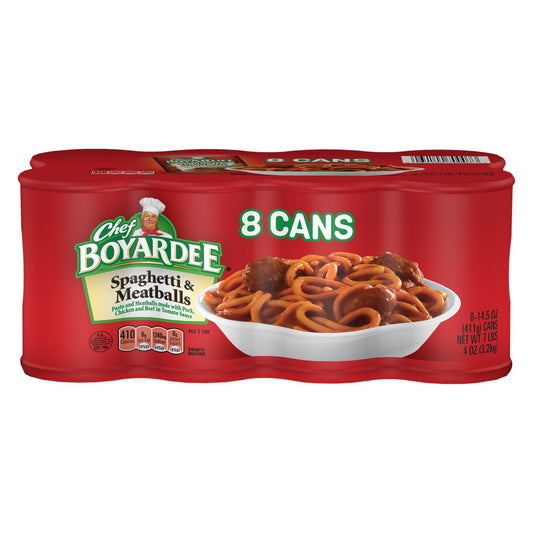 Chef Boyardee Spaghetti and Meatballs, 14.5 oz., 8 pk.