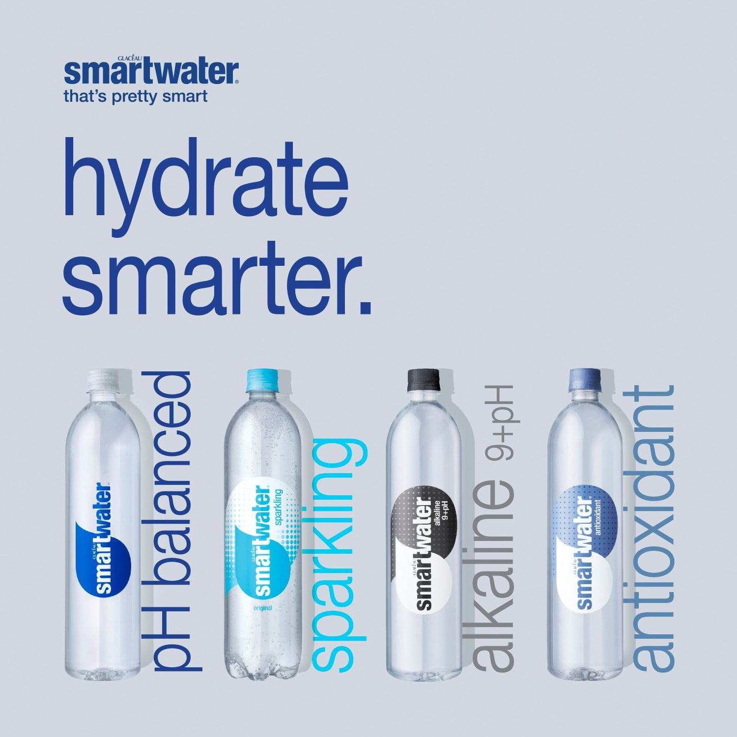 SmartWater Vapor Distilled Premium Water Bottles, 23.7 fl oz., 15 pk.
