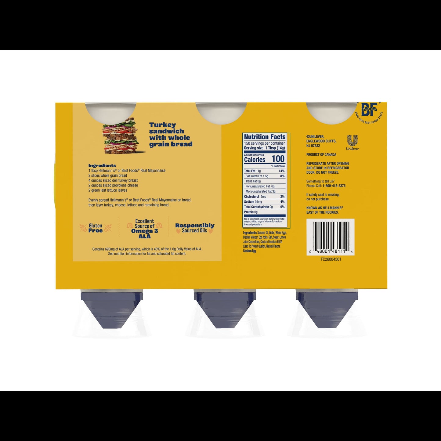 Best Foods Real Mayonnaise, 25 fl. oz., 3 pk.