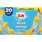 Dole Fruit Bowls Diced Mango in 100% Juice, 4 oz., 20 pk.