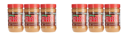 Organic Creamy Peanut Butter 3 - 28 Oz Jars Pack of 2