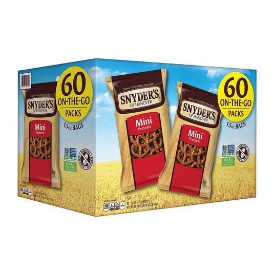 Snyder's Mini Pretzels (1.5 oz., 60 ct.) (6 Pack)