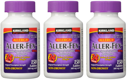 Kirkland Signature Aller-Fex, 180 mg, 150 Count (3 Pack)