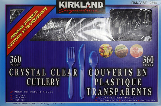 Kirkland Signature Kirkland Signature Crystal Clear Cutlery (360Count),, ()