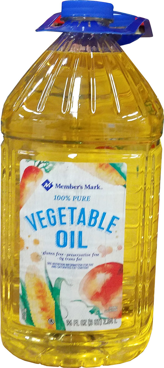 Member's Mark 100 % Pure Vegetable Oil (2 pack/ 96 Fl Oz), 192 Fluid Ounce