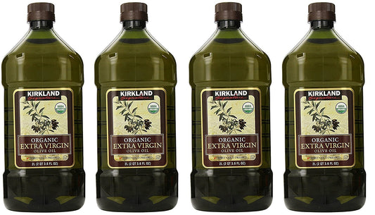 Kirkland Signature Organic Extra Virgin Olive Oil, 2L (4 Pack)