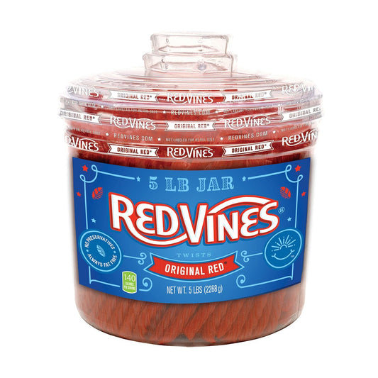 Red Vines Original Red Twists (64-Ounce Jars, 2 count)