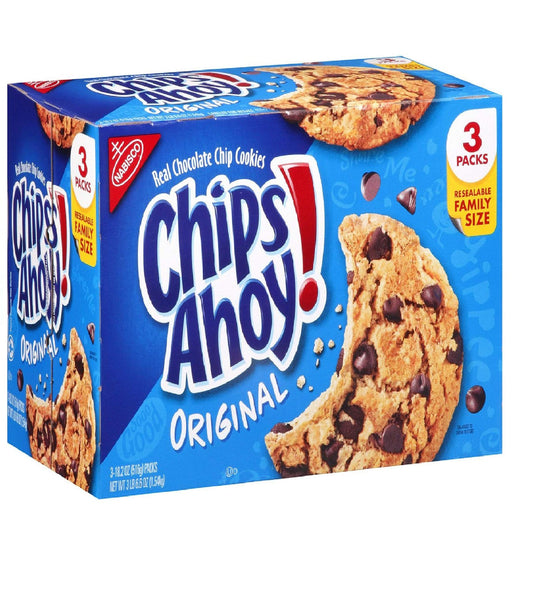 Chips Ahoy! Original Chocolate Chip Cookies, 18.2 Oz (Pack of 3)