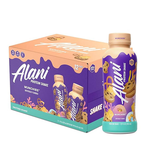 Alani Protein Shake Munchies 12 oz (12 Bottles, 144 oz)