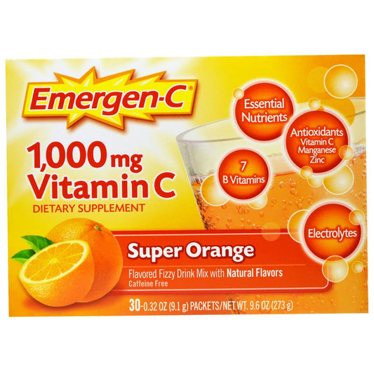 Emergen-C, Super Orange, 30 pkt (12 Pack)