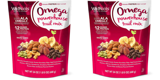 Wildroots Omega Powerhouse trail Mix 24oz Pack of 2