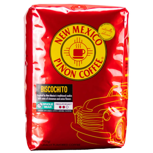New Mexico Piñon Coffee Naturally Flavored Coffee (Biscochito Whole Bean, 2 pound)