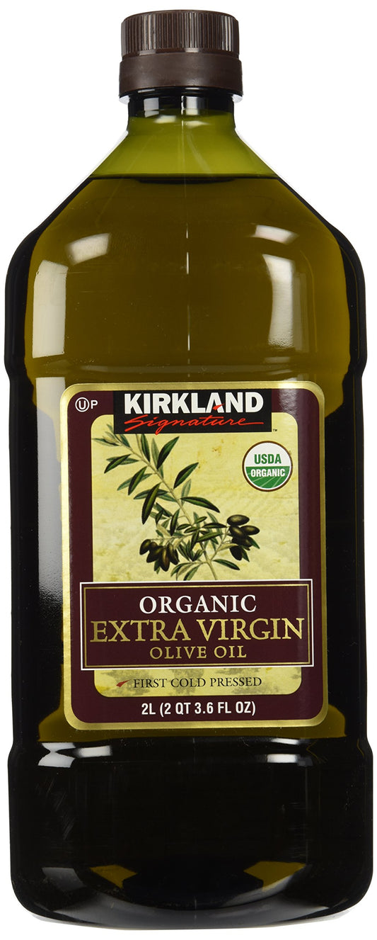 Kirkland Signature Organic Extra Virgin Olive Oil, 2 Liters (67.6 fl oz)