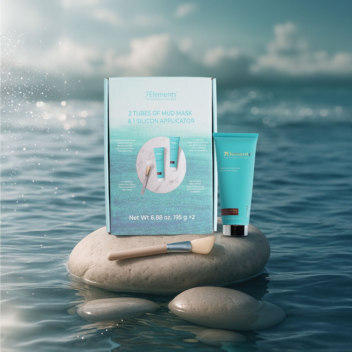 7Elements Dead Sea Facial Mud Mask, 6.88 oz., 2 pk.