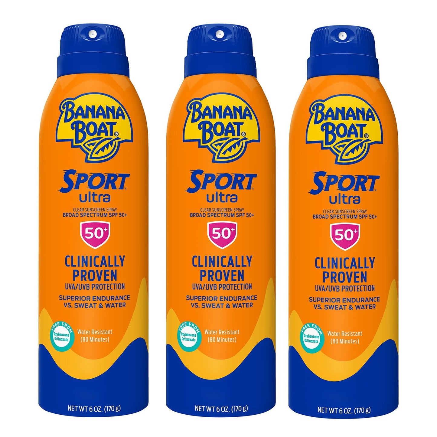 Banana Boat Sport Ultra Sunscreen Spray, SPF 50, 6 oz., 3 pk.