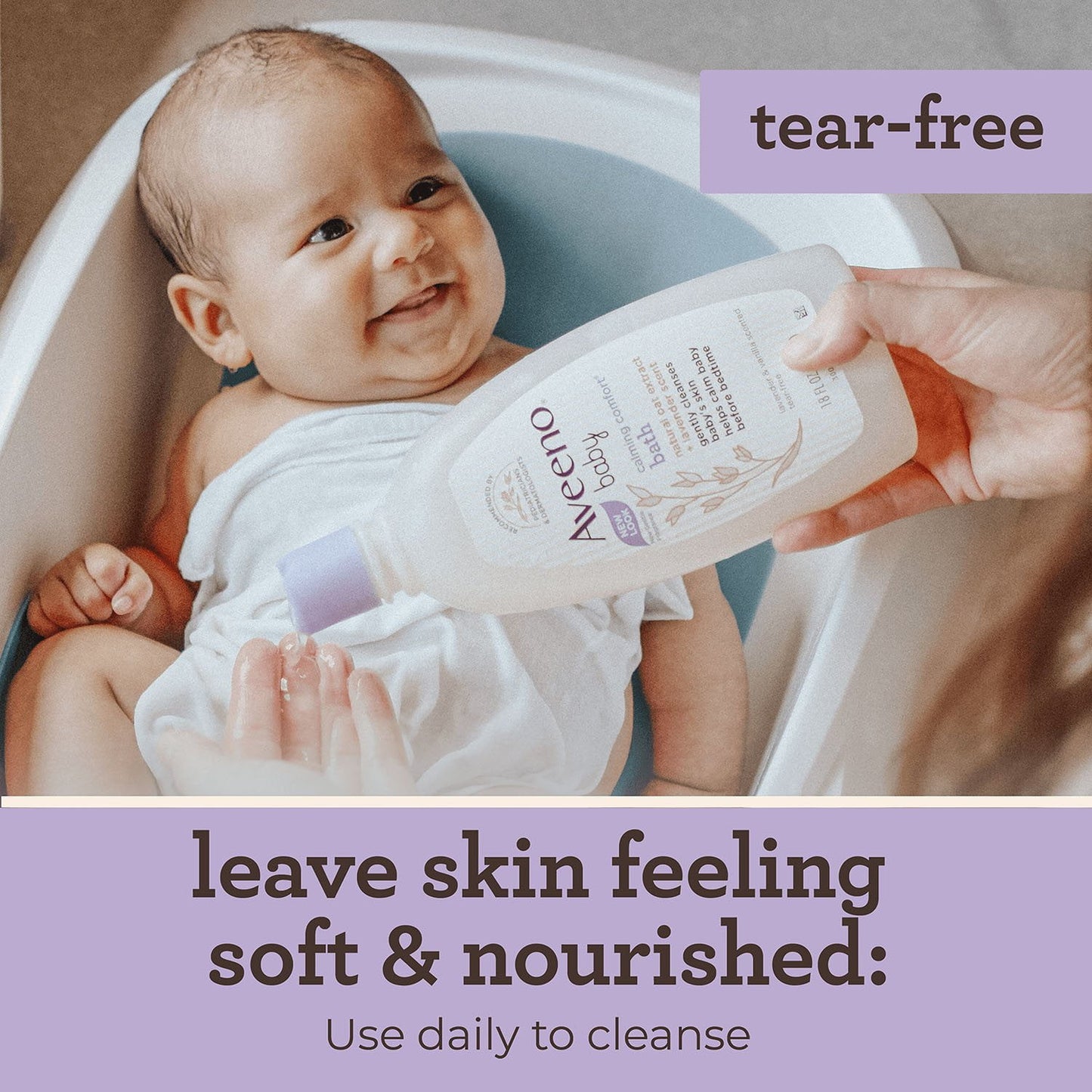 Aveeno Baby Calming Comfort Bath Wash 18 fl. oz., 2 pk.