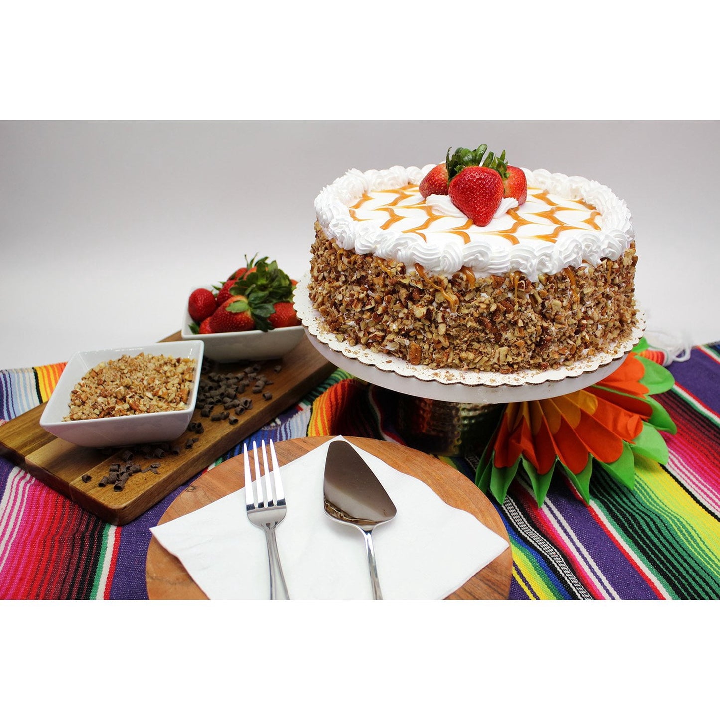 10" Tres Leches Style Cake with Strawberry Filling, 86 oz.