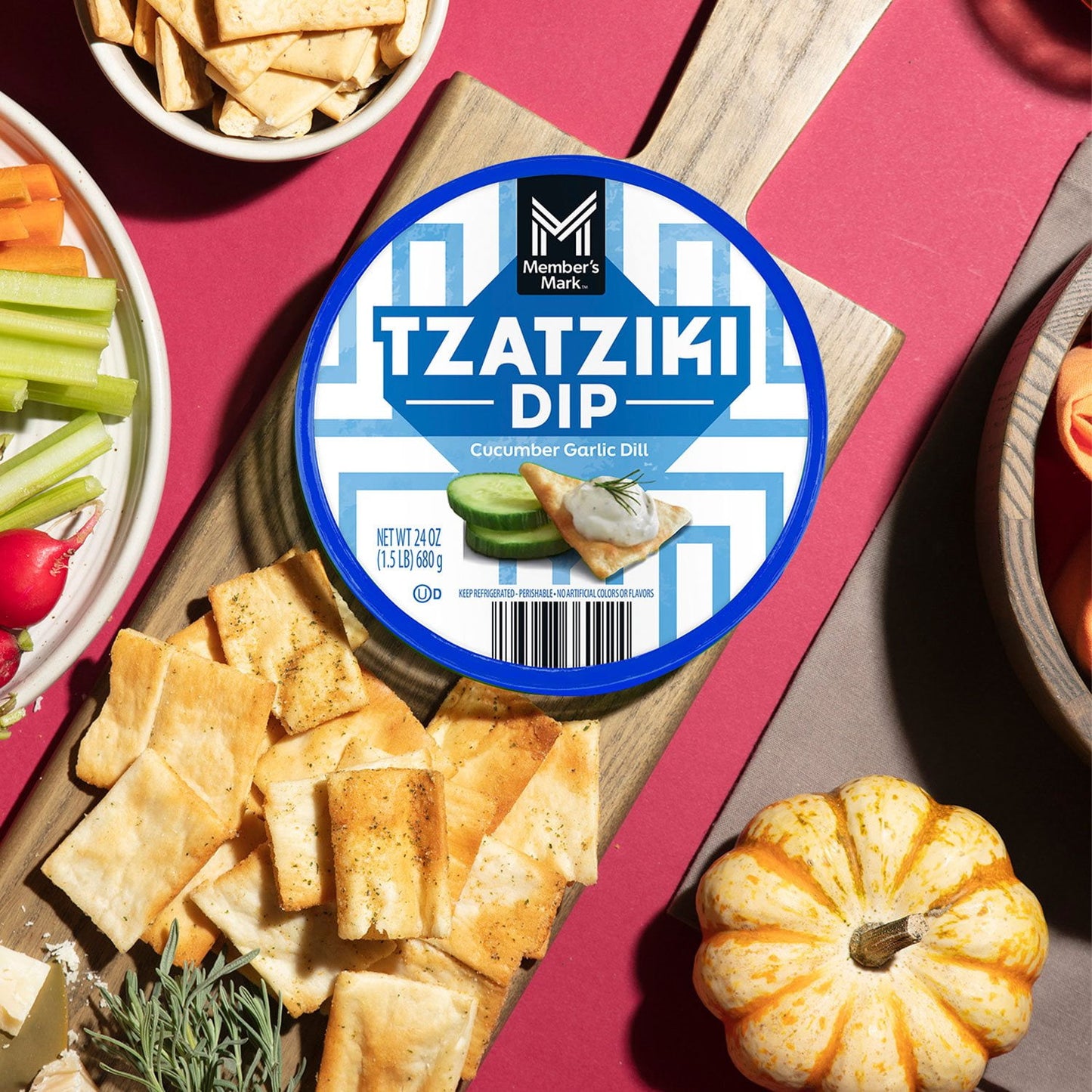 Member's Mark Cucumber Garlic Dill Tzatziki Dip, 24 oz.