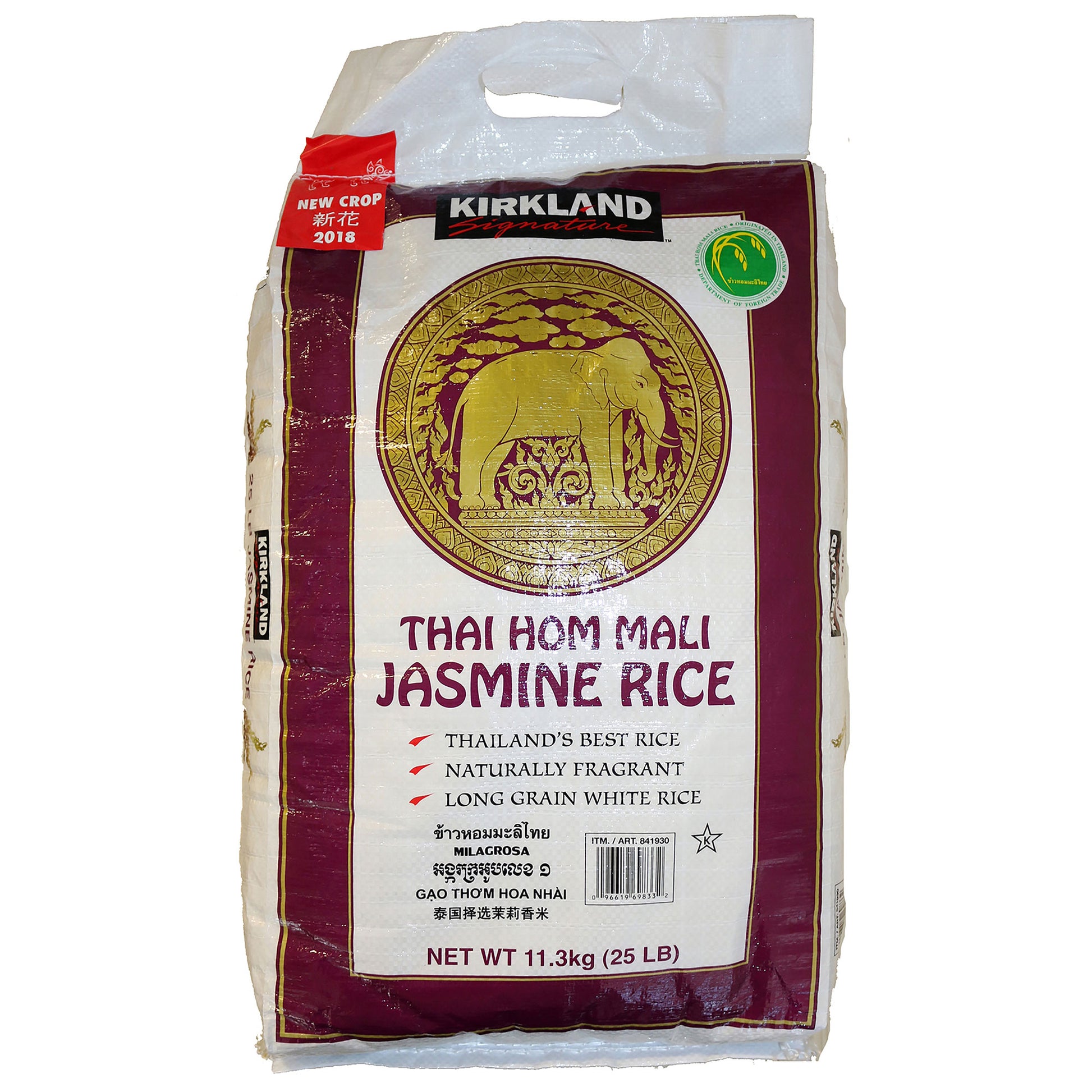 KIRKLAND SIGNATURE THAI JASMINE RICE 25 LB