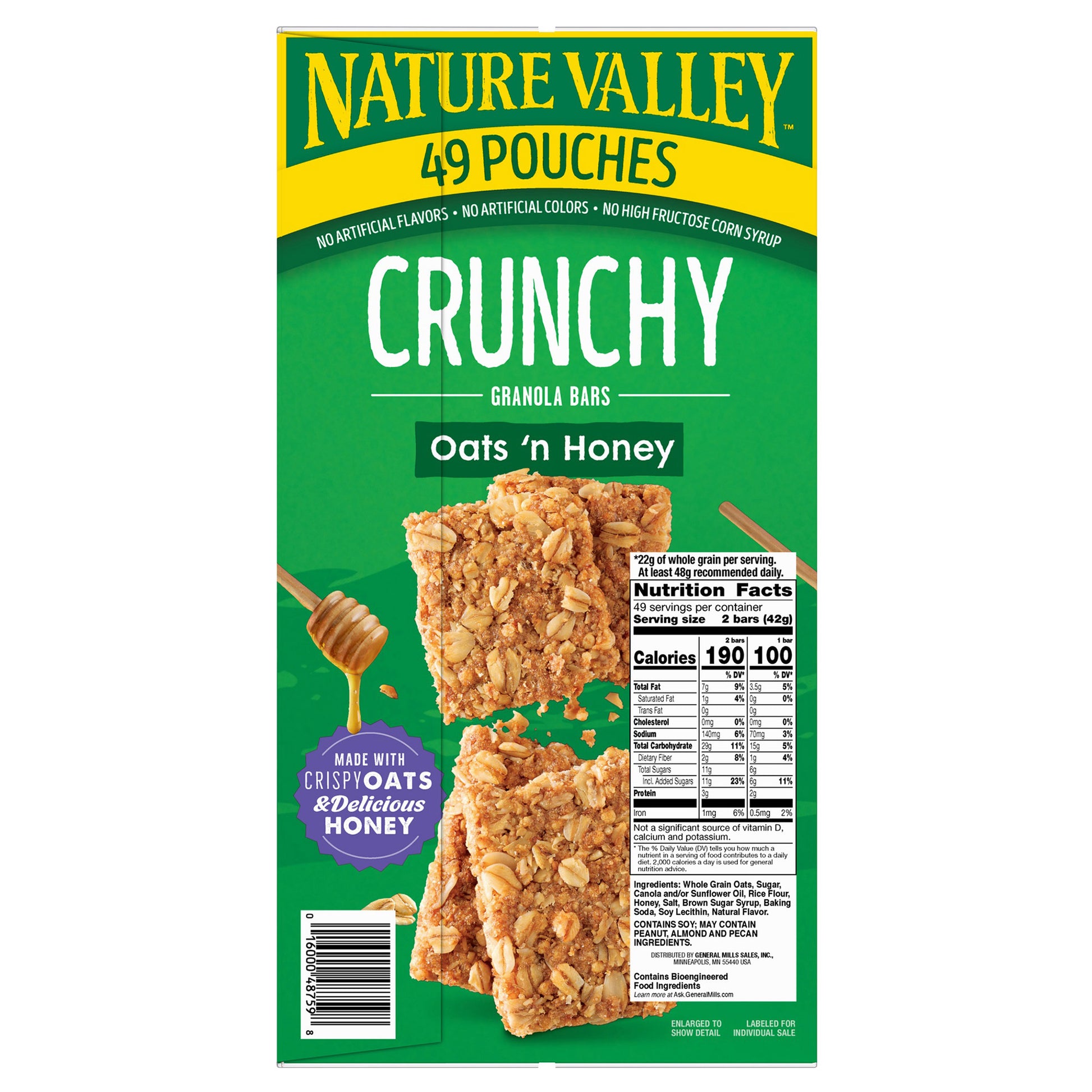 NATURE VALLEY OATS 'N HONEY BARS 49/ 1.5 OZ