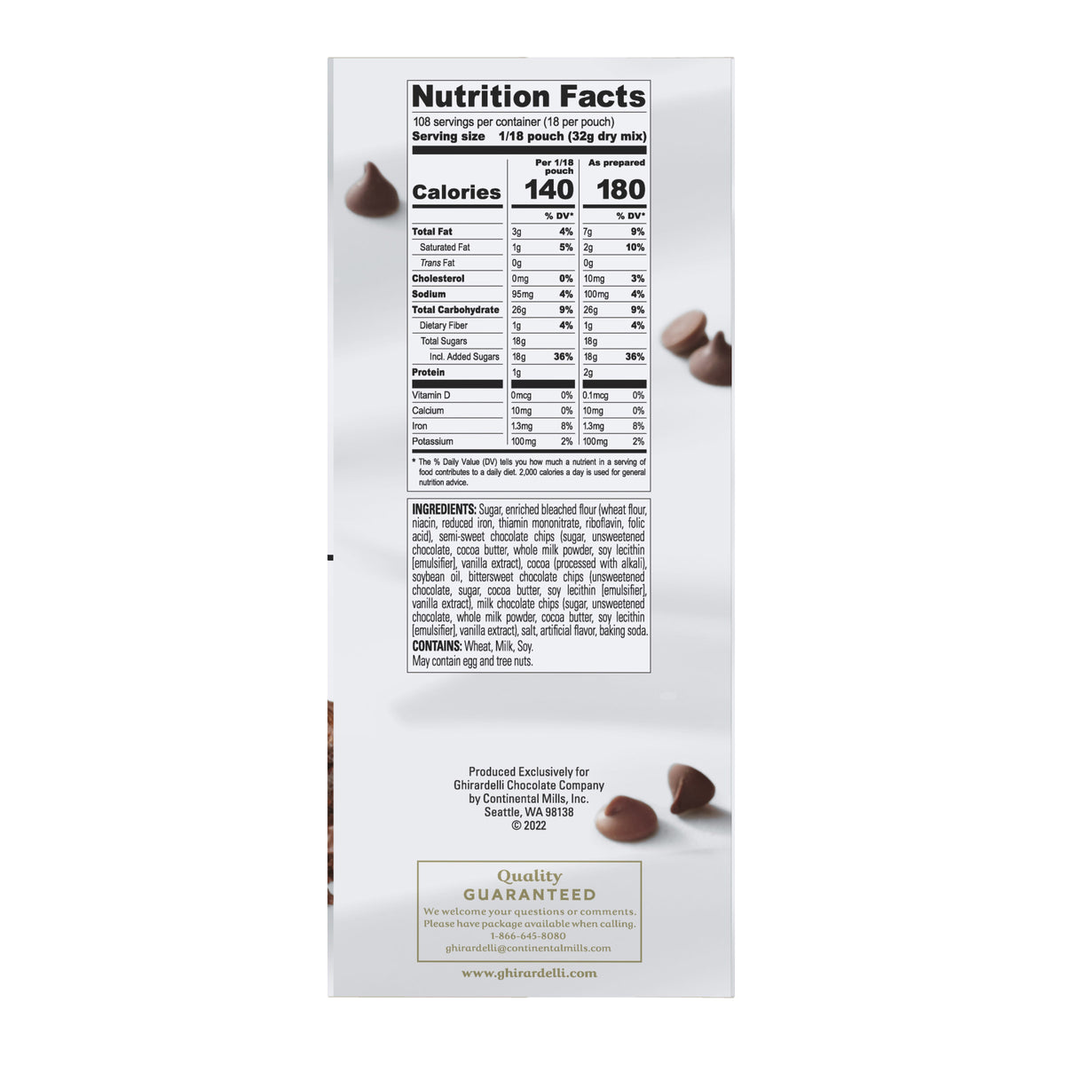GHIRARDELLI TRIPLE CHOCOLATE BROWNIE MIX 7.5 LB