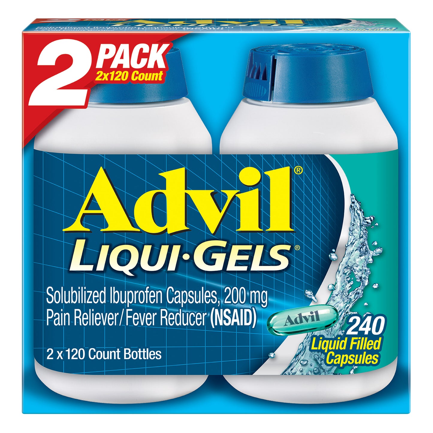 Advil Liqui-Gels 2/120 ct