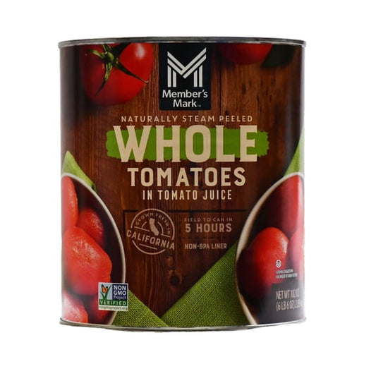 Member's Mark Whole Peeled Tomatoes In Tomato Juice, 102 oz.