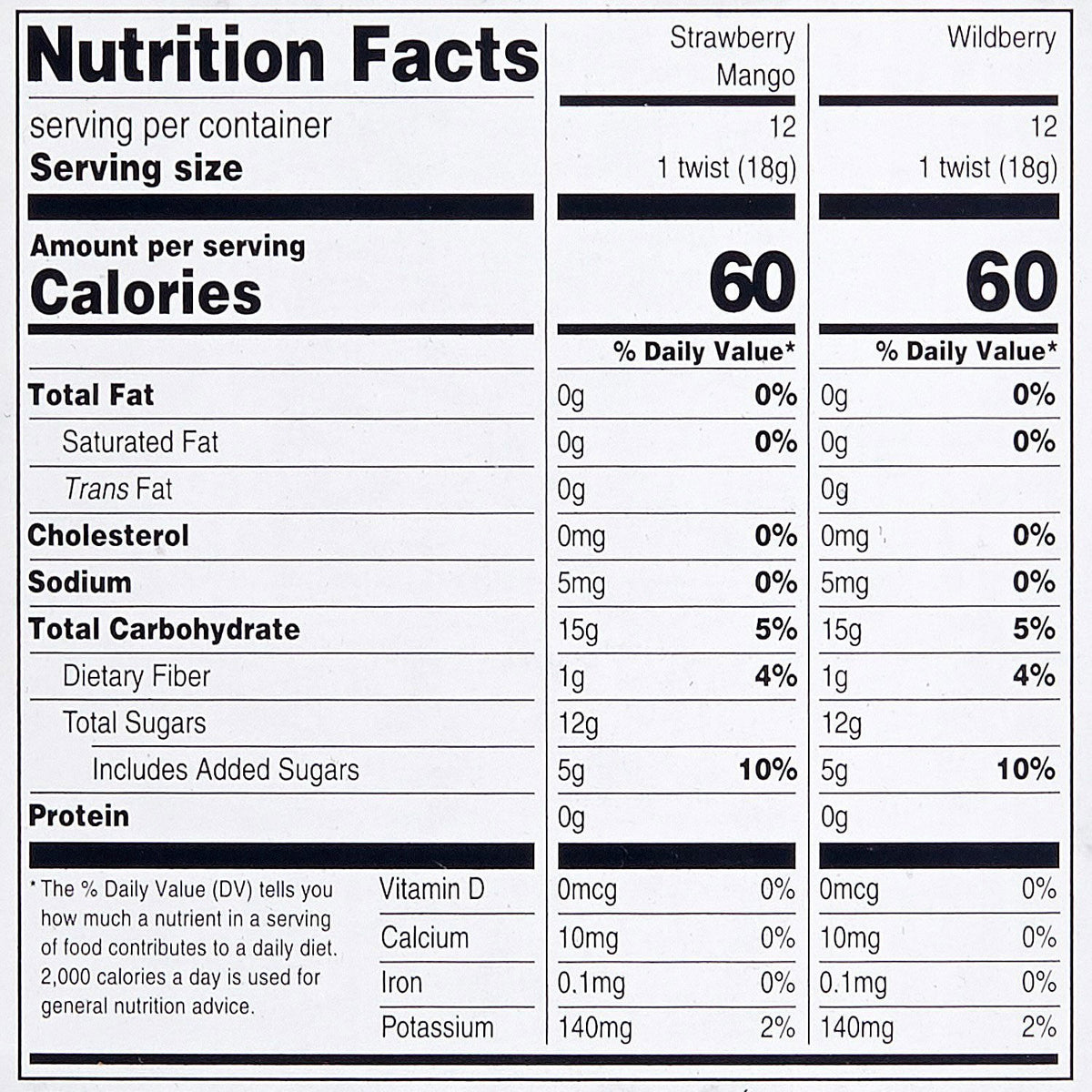 Member's Mark Organic Fruit Twist, Variety Pack, 0.63 oz., 24 pk.