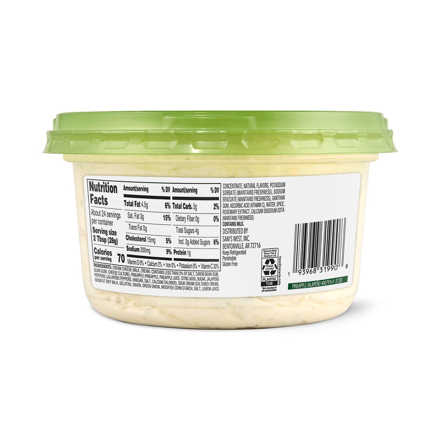 Member's Mark Pineapple Jalapeno Popper Dip, 24 oz.