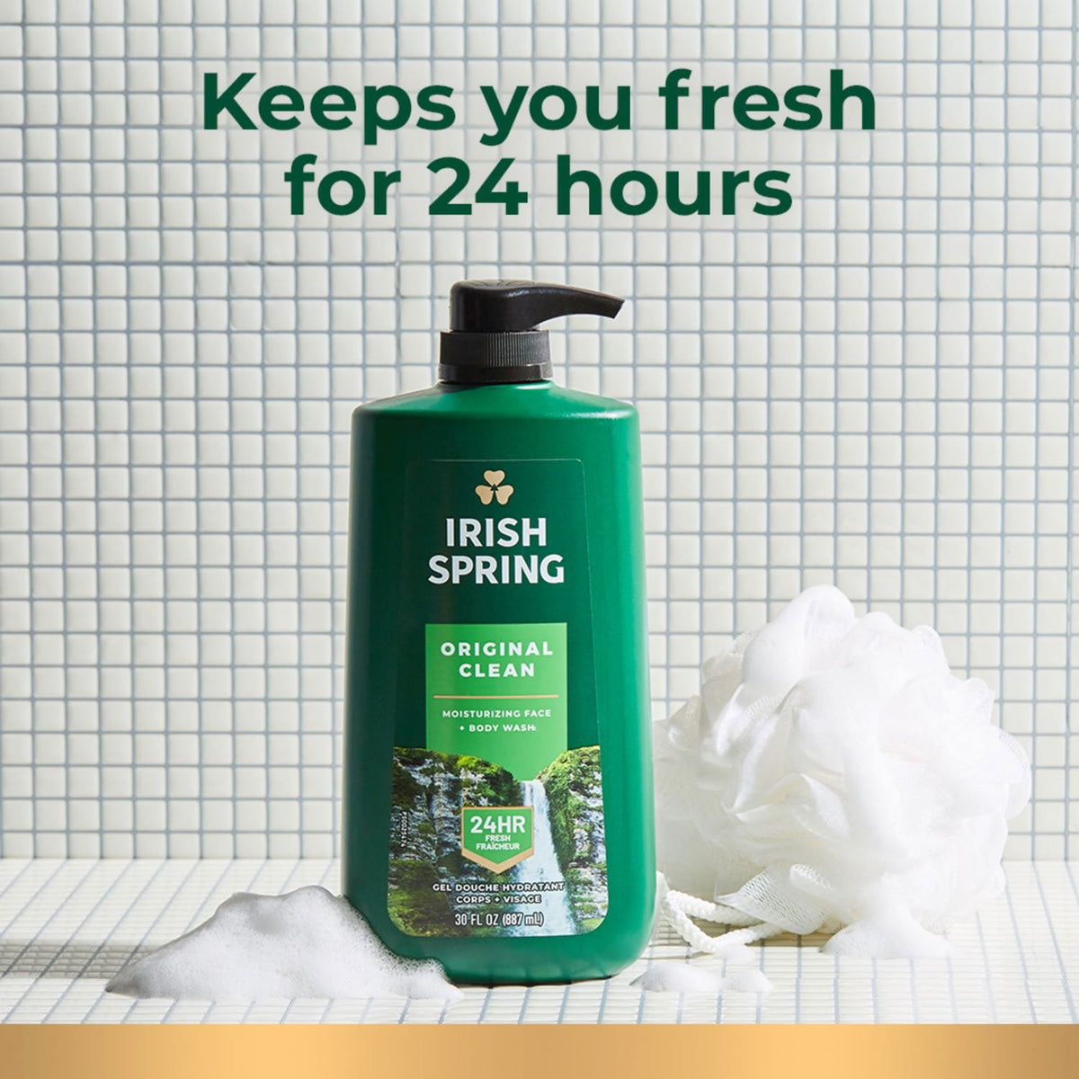 Irish Spring Body Wash for Men, Original Clean, 30 fl. oz., 2 pk.