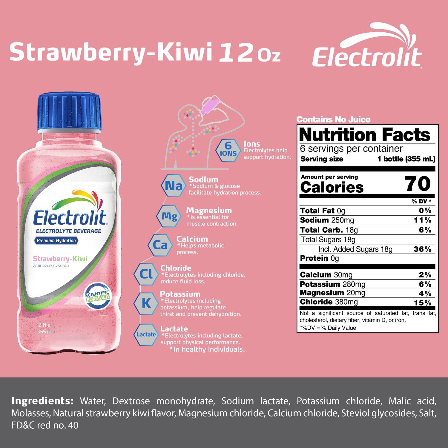 Electrolit Premium Hydration, Variety Pack, 12 fl. oz., 15 pk.